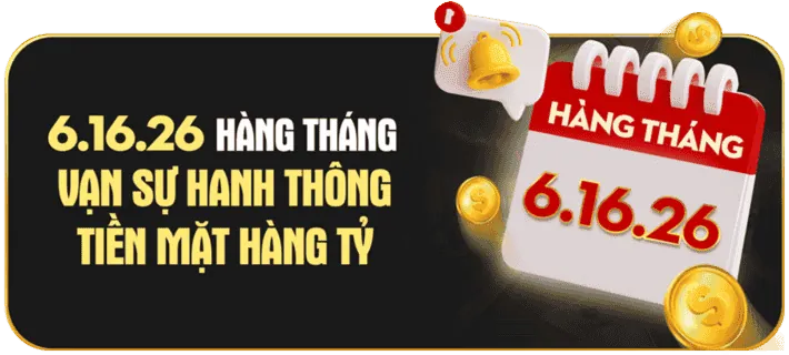 Thưởng nạp lại hàng ngày lên đến 15% cho mọi trò chơi